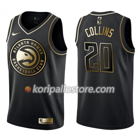 Atlanta Hawks John Collins 20 Nike Musta Golden Edition Miesten Pelipaidat Swingman 